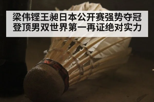 梁伟铿王昶日本公开赛强势夺冠登顶男双世界第一再证绝对实力
